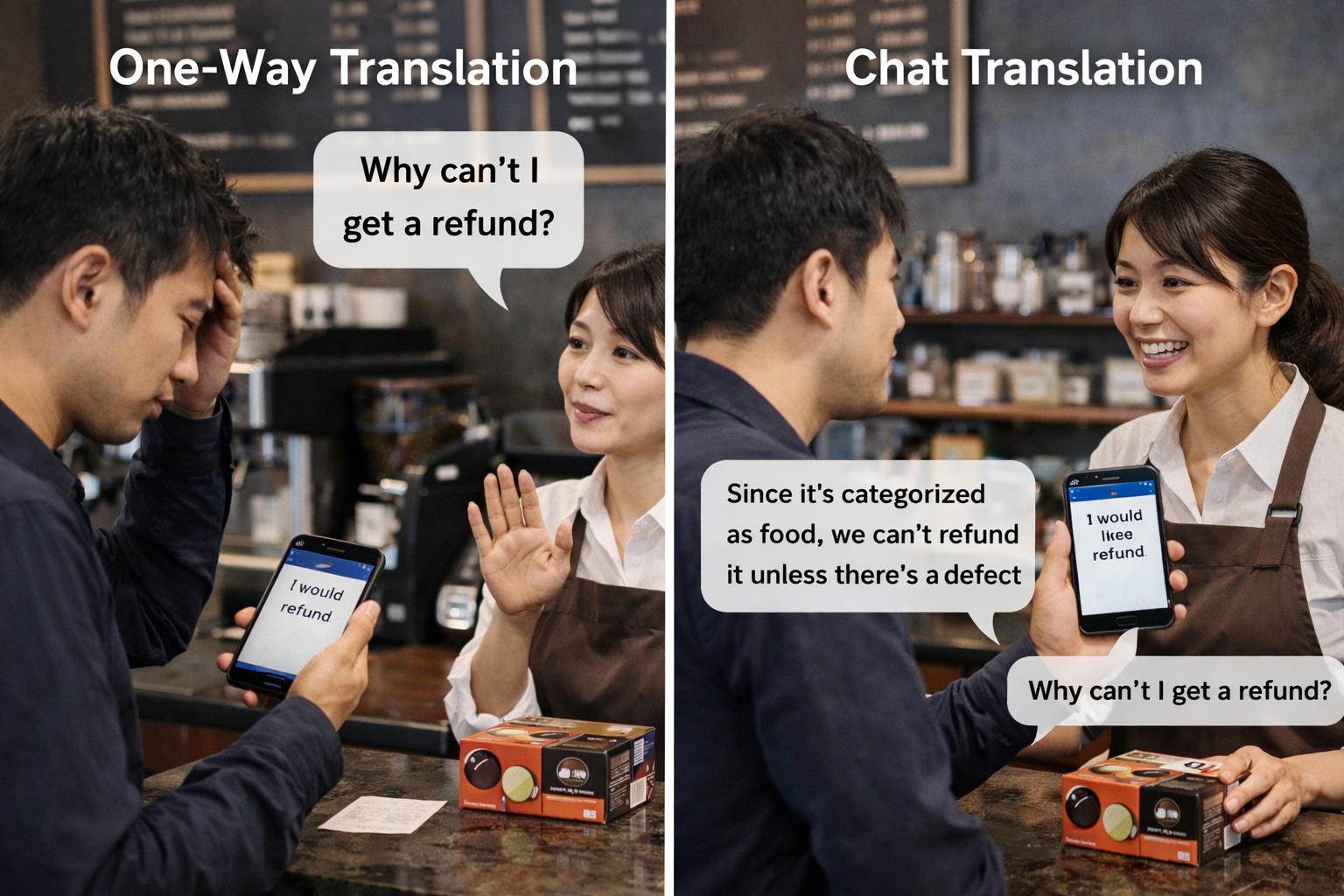 Moment when Chat Translation is essential