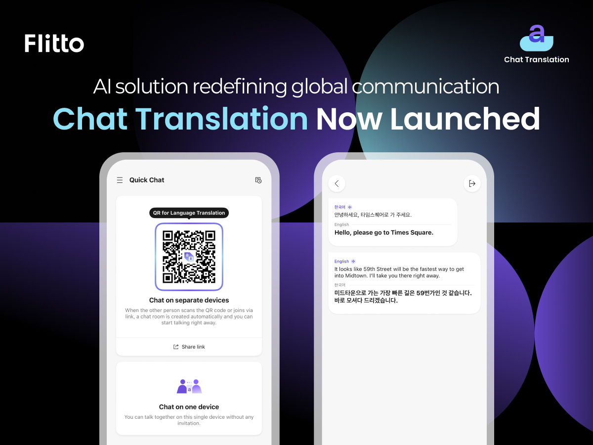 Flitto New Product Launch Chat Translation